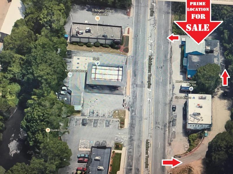 Land with building for sale, Burlington, Mass, rt 128 rt 3, rt 3a, shopping mall
